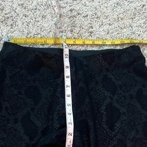 I.N.C. International Concepts Snake Print Pull On Black Skinny Pants Stretchy 6