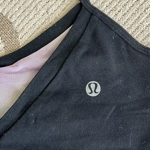 Lululemon  black no padding yoga lounge light support bra