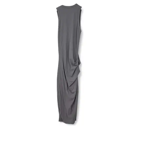 James Perse Standard S / 1 Ruched Tank Dress Sleeveless Midi Pullover Pencil
