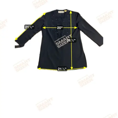 Chaus Women's Black Beaded Jacket, Size 6, Evening Jacket, Office Cardigan Size M