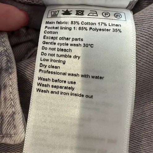 Ba&sh Frida Denim Jumpsuit Faded Purple Wash Medium