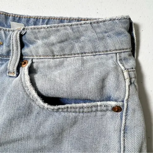Divided  H&M Light Wash Distressed High Waist Jean Shorts