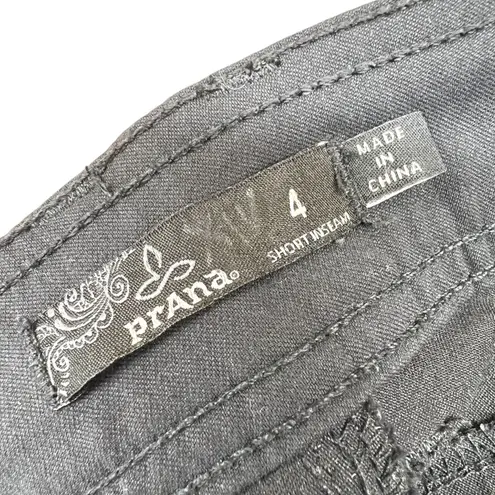 prAna Halle Black Convertible Pants Outdoor Hiking Womens Size 4