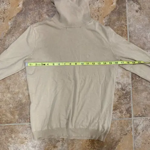 Lauren by Ralph Lauren Beige Turtleneck Lightweight Sweater Tan