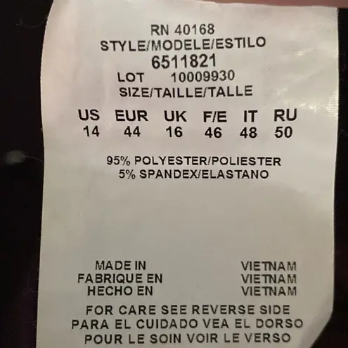 MiracleSuit Black WITH SILVER GOLD ACCENTS WO SIZE 14 UNDERWIRE SWIM TOP CLEAN