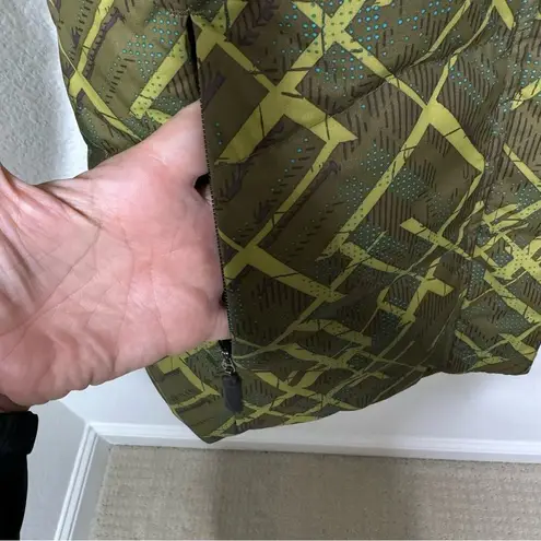 Oakley Down Puffer Snowboard Ski Jacket Winter Full Zip Green Womens Size Small