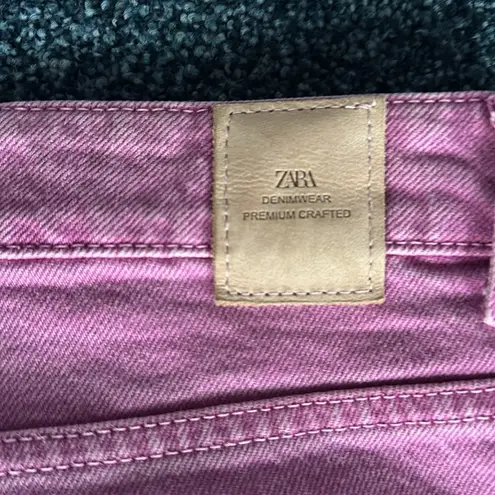 ZARA  Women Pink/Raspberry Denim Jeans