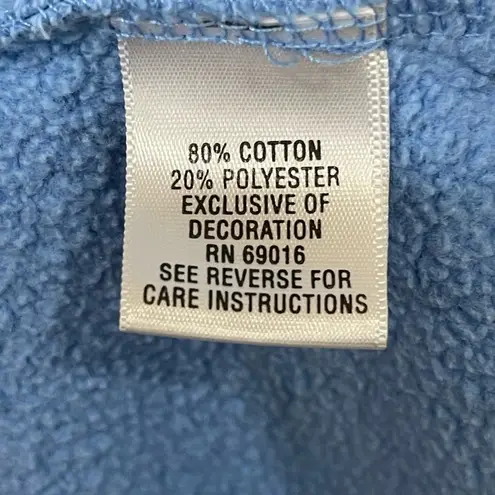 Breckenridge zippered sweatshirt blue snowflakes snowman cardigan jacket LP