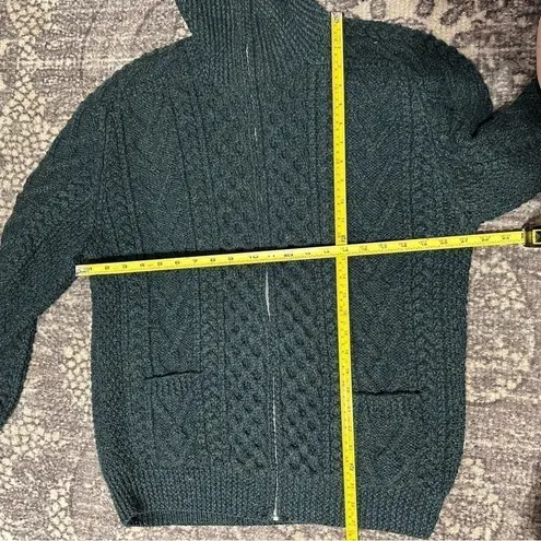 Athena Designs One Size Gray Marled Zip Up Shawl Collar Pocket Front Cardigan