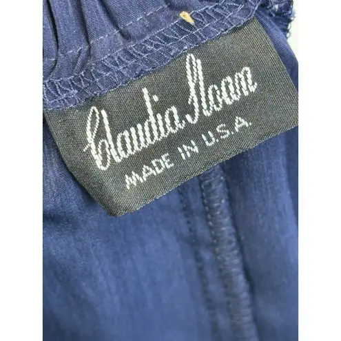Claudia Hoan Navy blue formal vintage skirt, made in the USA Size 10