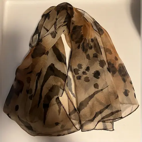 Vintage Leopard Neck Scarf / Headscarf