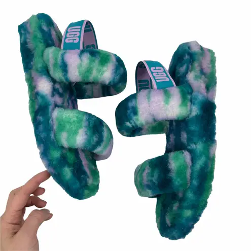 UGG  Australia Oh Yeah Marble Slide Sandal Green Size 6