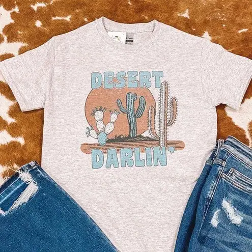 Desert Darlin’ Graphic Tee Gray Size M