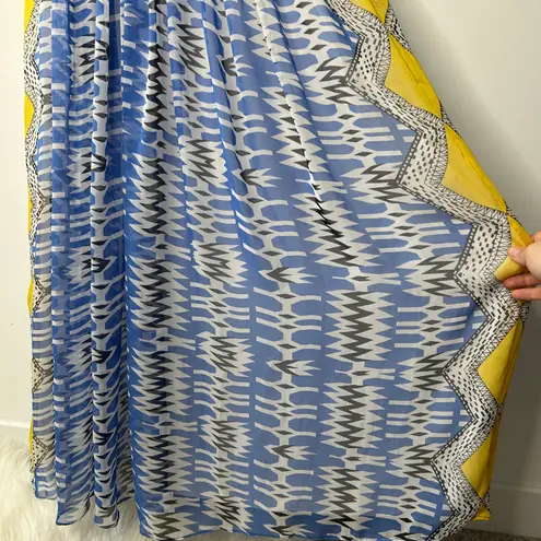 RANNA GILL ANTHROPOLOGIE Boho Maxi Dress Womens Small Petite Sunburst Beaded Size undefined