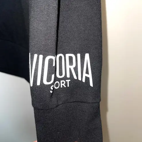 Victoria's Secret Victoria’s Secret Sport VSX Black Fleece Lined Crewneck Sweatshirt