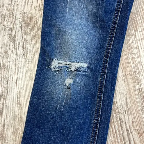 Free People  Great Heights Distressed Fray Skinny Jeans Size 25