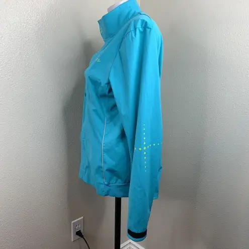 Craft Cycling Full Zip Vent Air Wind Jacket Women’s Sz M Turquoise Blue *flaws Size M