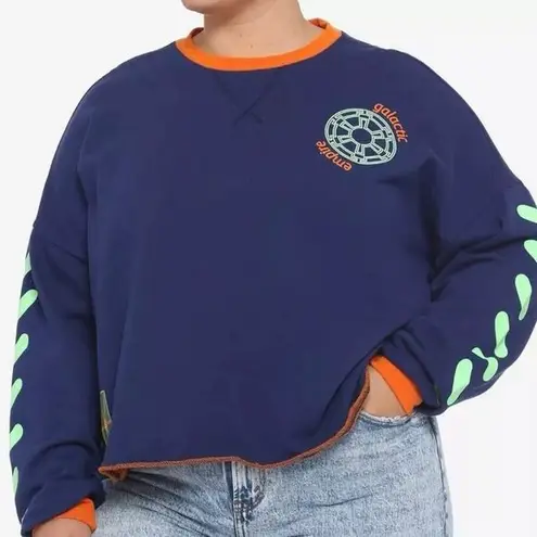 Her Universe Star Wars Galactic Empire Cropped Sweatshirt Top Womens Size 5