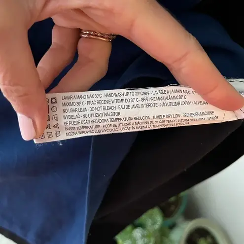 ZARA  Blue & Black Colorblock Cocktail‎ Dress