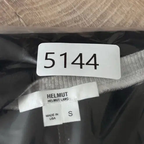 Helmut Lang Sweater Womens Small Black Coated Spray Paint Neutral Minimal Gothic