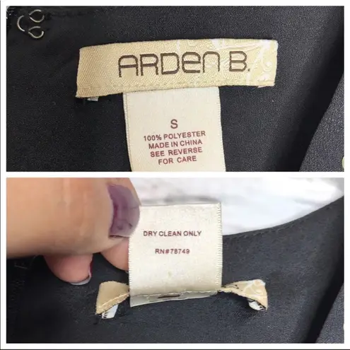 Arden B ๐ Black Sequin Detail Wide Leg Romper Size S