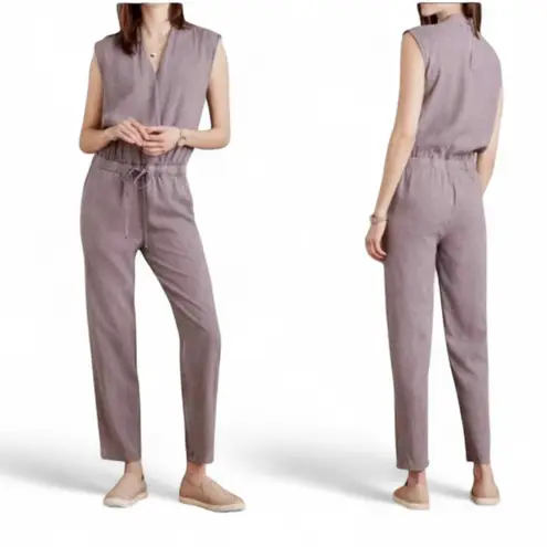 Anthropologie  by Cloth and Stone Lilac Jumpsuit with Tapered Legs thumbnail 2