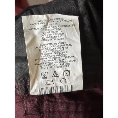 Motherhood Maternity Corduroy Pants XS Skinny Fit – 5 Pocket Style – Dark Purple Size undefined