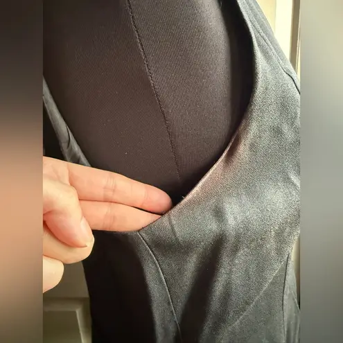 Vintage Dawn Joy Fashions sleeveless leopard print dress with scarf, size 14 Green