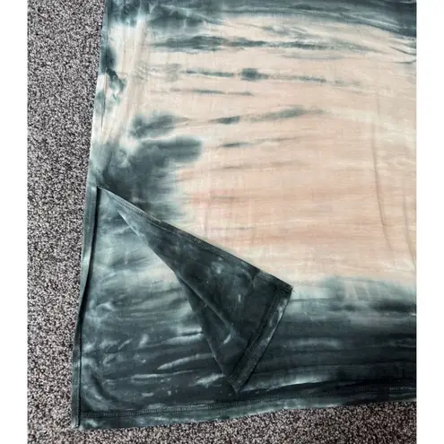 Mystree Women's Charcoal & Blush Sleeveless Jersey Tie Dye Maxi Dress Size S