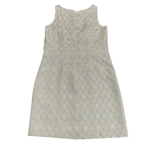 Eliza J Sleeveless Metallic Brocade Sheath Size 10 Dress Party New Years Holiday