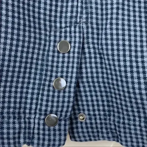 Anthropologie  | Hei Hei | Delanie Smokey Blue Grey Button Down Blazer Size 6