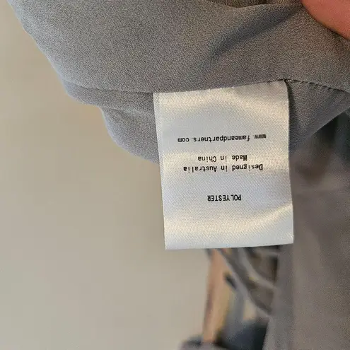 Fame and Partners x Free People Megan Maxi Dress Gray Cutouts Slits Sleeveless