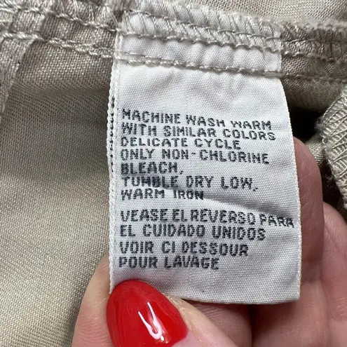 VTG 90s Together 4 Jeans Open Cross Peek A Boo Sides High Waist Jean Pleated Tan