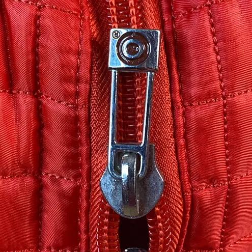 RARE Lug Target Puddle Jumper Tote Bag Red Quilted Nylon w/ Multiple Pockets GUC