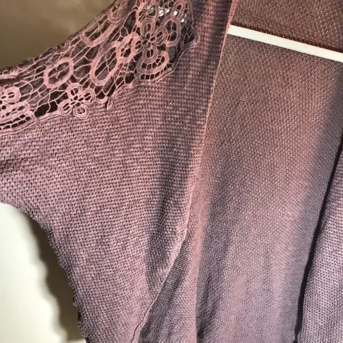 Staring At Stars Crochet Sleeve Dolman Cardigan