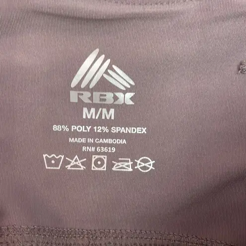 Rbx Active RBX Lavender High Waist Cropped Leggings with Back Inside Pocket Size Medium