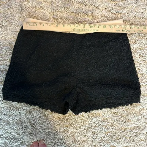 Alice Moon High Waisted Black Lace Shorts Size Large