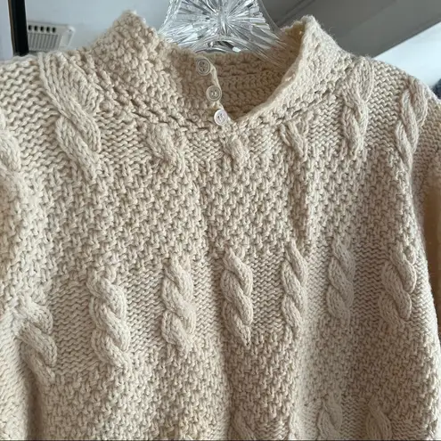 Vintage cream pullover sweater Tan