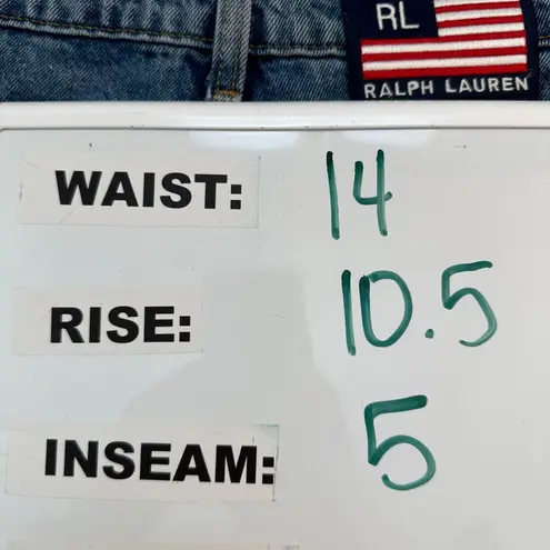 Polo Jeans Company Ralph Lauren Vintage Cut Off Jean Shorts Women's Size 6 Blue