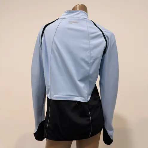 Gore Bike Wear Windstopper cycling jacket zip off sleeves C2 2256 Blue Size L