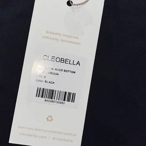 Cleobella Alice Bikini Bottom High Waist in Black Size Small NWT