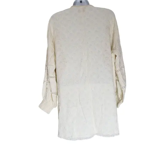 Show Me Your Mumu Journey Tunic Top Womens Small Midsummer Ivory Rayon