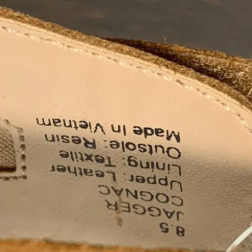 Sole Society Women's Peep Toe Bootie Heeled Sandals Ankle Strap Brown Size 8.5M