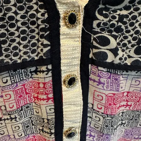 Zoie Kurti Tunic Top Dress Size Medium Large Women’s Long India Jeweled Shirt Black