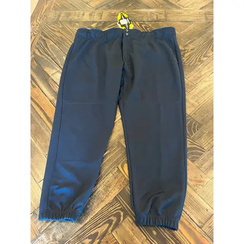 Easton Navy White Athletic Active Softball Pants Women XL League Comfy Blue
