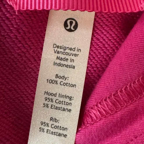 Lululemon  All Yours Cropped Terry Hoodie Sonic Pink Plus Size 18 NWT