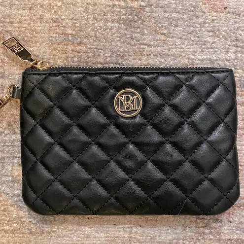 Badgley Mischka Badgley Mischa Quilted Black Wristlet