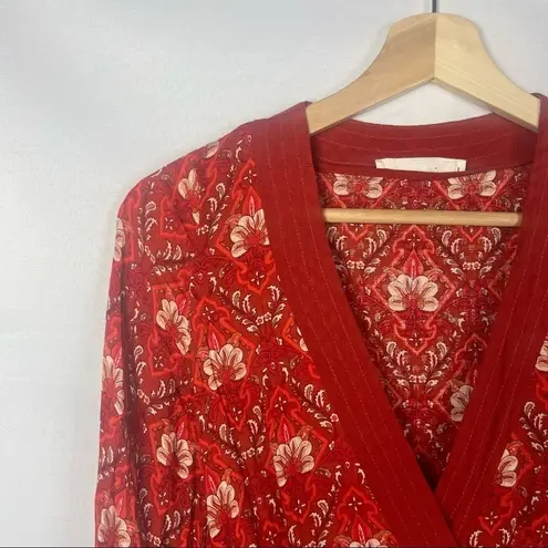 Spell & The Gypsy Collective Red Jewel Soire Midi Wrap Dress XS