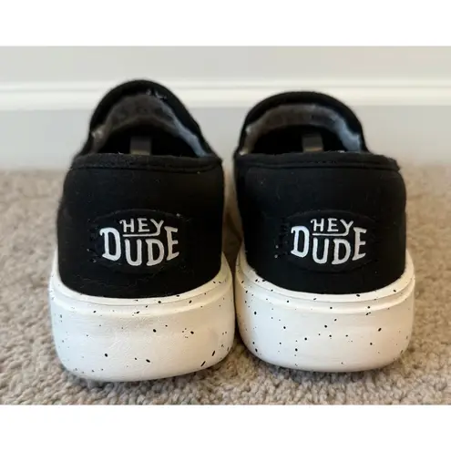 Hey Dude Women's Sunapee W Faux Shearling Slip On Shoes Black Women's Size 8