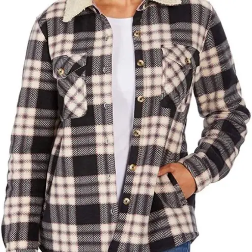 Stylish WoodRose Sherpa jacket Black Size M